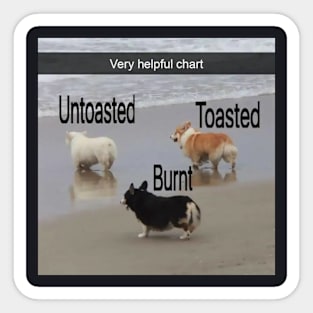 Toast Dogs Sticker